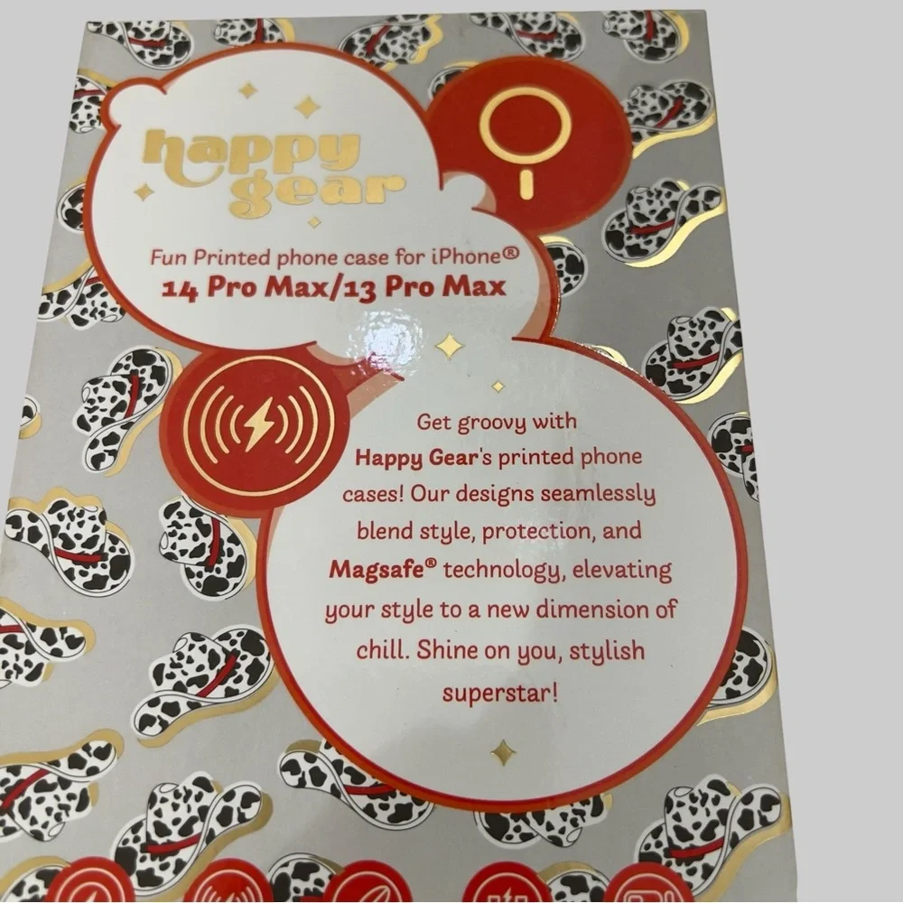 Happy Gear MagSafe Cow Print Cowboy Hat iPhone 14 & 13 Pro Max Case NOB